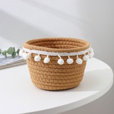 Basket for storage of handmade wicker work 