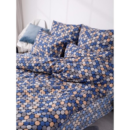 Bed linen duet "Mosaic", size 220x240 cm, 145x215 cm - 2 pcs, 70x70 cm - 2 pcs-2