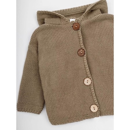 Sweater Children's Knitted Amarobaby Brush, height 74 cm, brown color-12