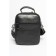 Bag Cross-Body Men, genuine leather de-gosa black, 16x10x21 cm