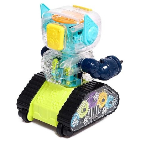 Robot with gelates "minibot", Russian voiceing, light effects, green color-3