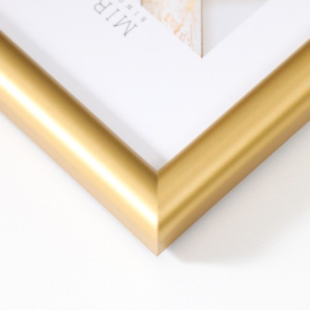 Photo frame plastic "Mira" 10x15 cm gold (plastic screen)-2