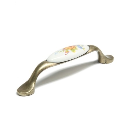 Rose Cappio Ceramics bracket handle, 96 mm, bronze color