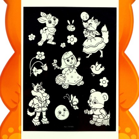 Set for drawing with light "Kolobok" + Board write and mes-2
