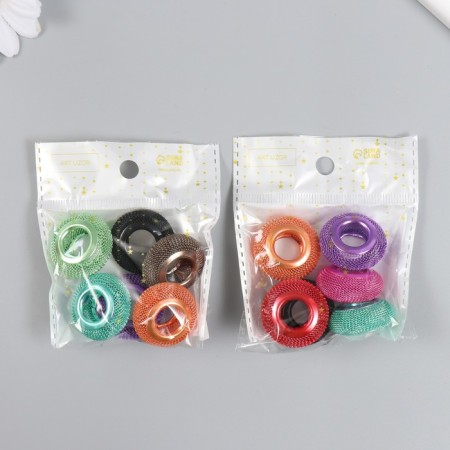 Busina for creativity Metal "Ring of Wire" Metallic Mix 2.8x2.8x1.2 cm-4