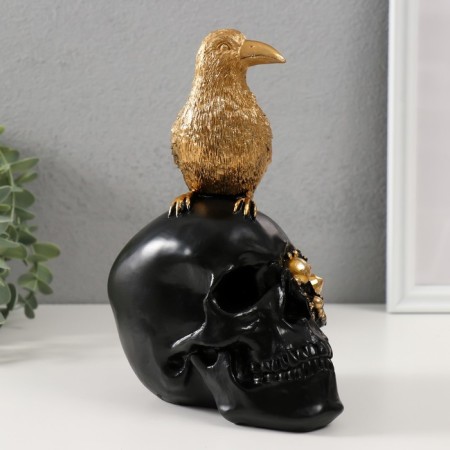 Polystone souvenir "Bird skull" 9.5x14x21 cm-1