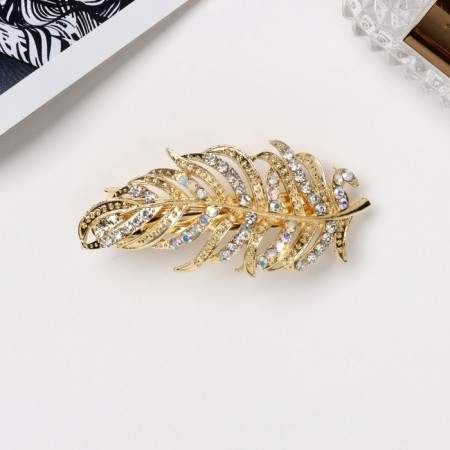 Club-automatic "Monique" branch, 9 cm, gold
