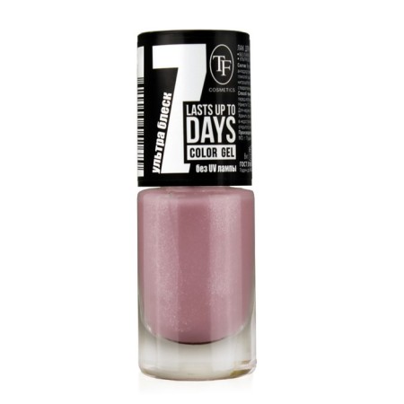 TF Color Gel nail polish, tone 284 shiny pink, 8ml
