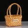 Wicker basket (sequoia), 17x13x9.5/23.5 cm, 1 pc., Natural