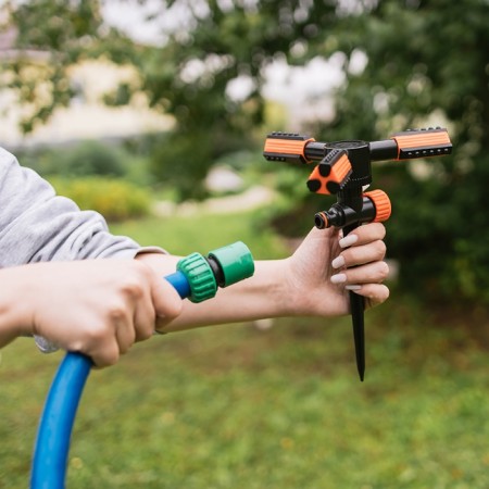 3-fly sprayer, 24 cm, under connector, peak, plastic, Greengo-16