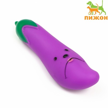 Toy squirrel "eggplant" for dogs, 13.5 cm, purple