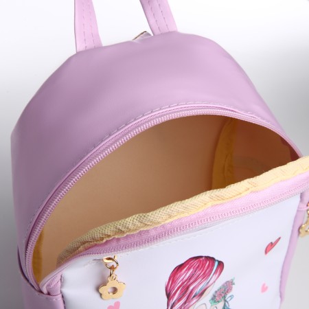 Baby backpack on lightning, pink color-8