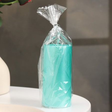 Candle-cylinder smooth, 5x10 cm, tiffany, metallic, 6 hours-2