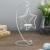 Summary Metal 1 Candle "Star on the arc" White 20.5x10x10 cm