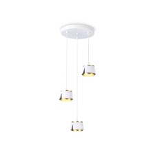 Slotnik Lumber with a change of lamp Ambrella Light, Techno Family, TN71249, 3XGX53, white color, gold
