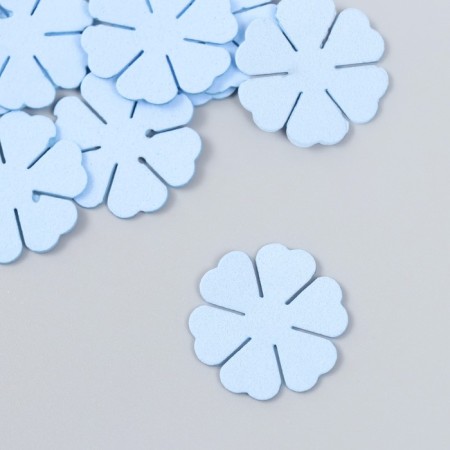 The workpiece of Foamian "Flower" 3 cm, thickness. 1mm, set 10 pcs, blue