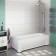Bath screen Vannesa 2-31-0-1-0-228 "Aurora", mount, left
