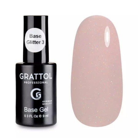 Base Grattol Glitter No. 03, 9 ml