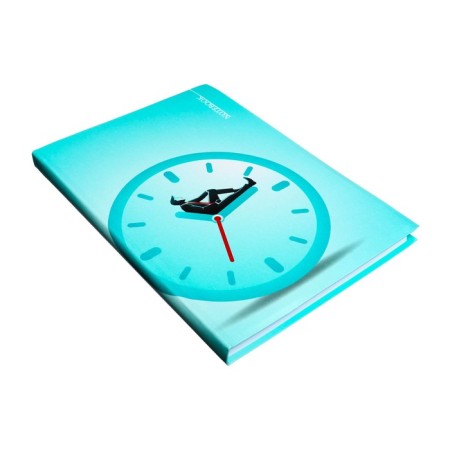 Note book A5 128 sheets in the "Time case" line, integral cover, matte lamination, selective UV-lame, offset 65 g/m2-1