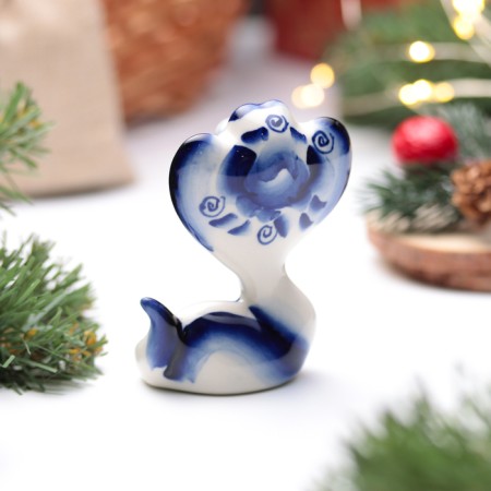 Souvenir "Vasilisa Snake", Gzhel, 8.5 cm-3