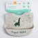 Blory for feeding "dinosaurus" silicone with pocket, gray color