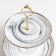 Ceramic 2-long “marble” ceramic dish, d = 20.5/25 cm, gray color