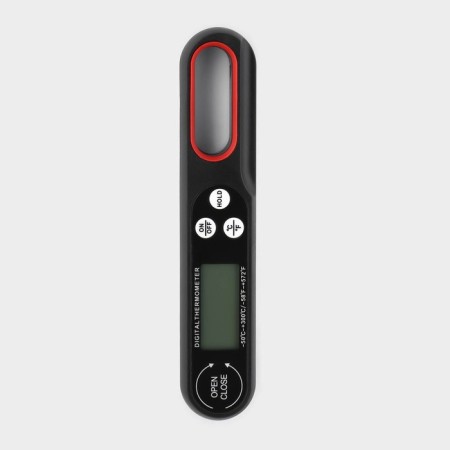 The thermometer for food is electronic, with a folding probe magistro, black color-4