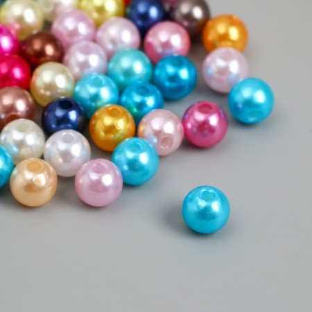Beads for creativity plastic "Multi -colored balls" d = 0.8 cm set 500 grams-1