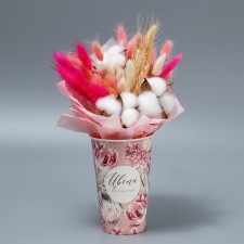 A glass for flowers 