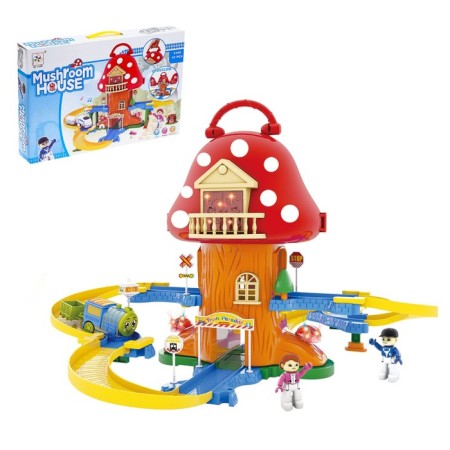 The Mushroom House railway, light and sound effects, works from batteries