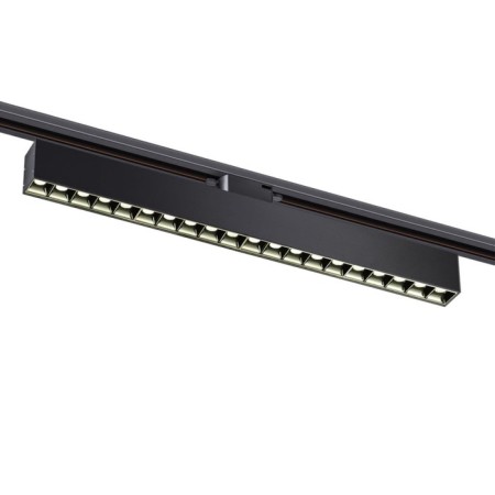 Snow -shaped single -phase three -core LED Novotech. Iter, 30W, LED, 94x533x36 mm, black color