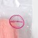 Cup for drying the hair with a button of the share, microfiber, pink color