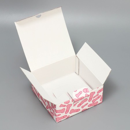 Box Gift team, packaging, Pattern, 15 x 15 x 7 cm-2
