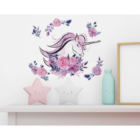 Vinyl sticker "unicorn", with sparkles, 30 x 35 cm-1
