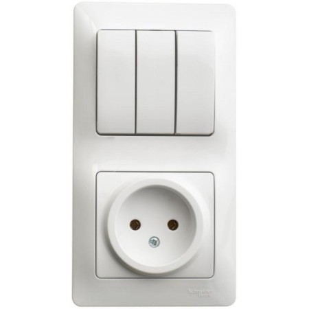 Block combined Gloss Sche GSL000176 Roset 3 keys, white color