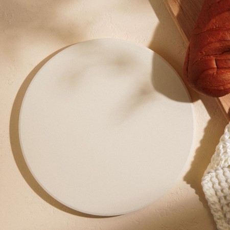 The bakery stone SL Home "Smiro", D = 30 cm, thickness 1.5 cm, beige color-1