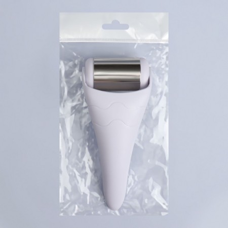 Ice rolller, universal, 19 × 8.3 cm, white/silver color-3