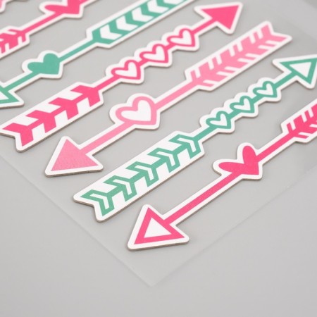 Stickers for creativity "Snow love" set 2 sheets 22x12.5 cm-3
