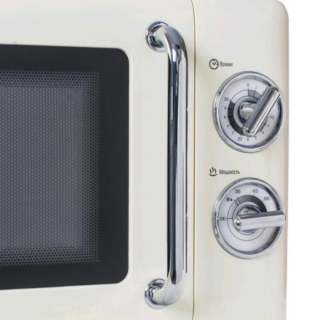 Tesler MM-2045 Beige microwave oven, 700 watts, 20 l, 6 modes, timer, beige-2