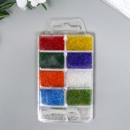 Set of beads for needlework "Zlatka" Assorted transparent