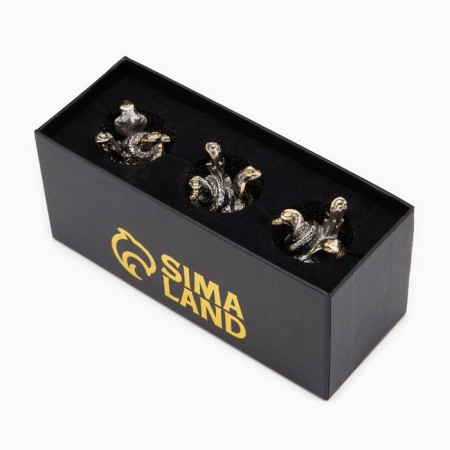 Stacks for vodka "snakes", a set of 3 people, a stack 30 ml, bronze-4