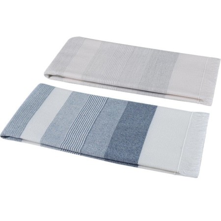 Set of kitchen towels, size 40x60 cm, color light gray blue 2 pcs-1