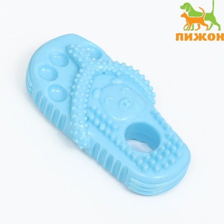 Dog toy "Shleka", TPR, Massage, 12 x 6.2 cm, Blue
