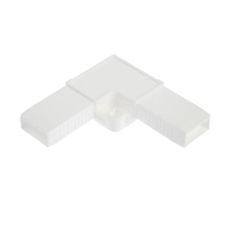 Connecting corner, all -lit, white