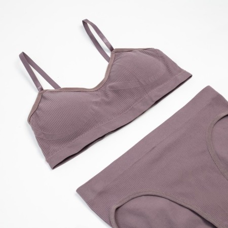 Female set (top, panties), dark purple color, rr 42-44-4