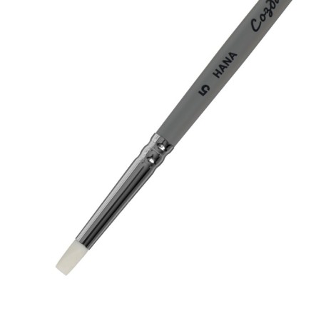 Silicon Brush "Flat", Hana Create No. 5 (exhibition length 8 mm), short dull handle-1
