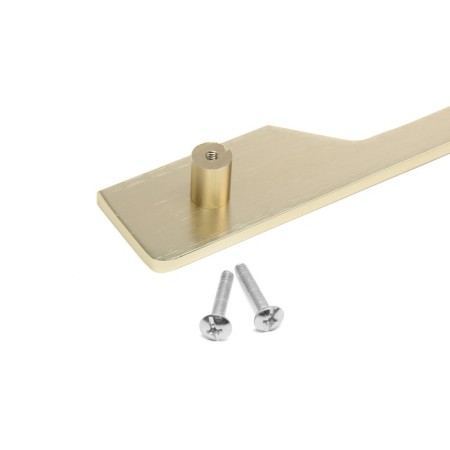 Furniture bracket RS1401, M/O = 225, Satin gold color-4