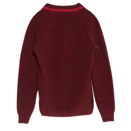 Women's Pulover from the Italian yarn CONTE Elegant, size L, color Burgundy-4