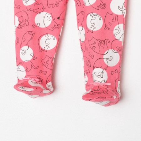 Children's sliders, coral color/kittens, height 80 cm-1