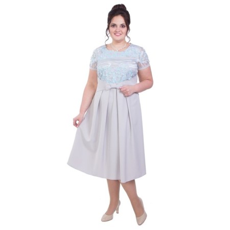 Women's dress, size 54, gray color